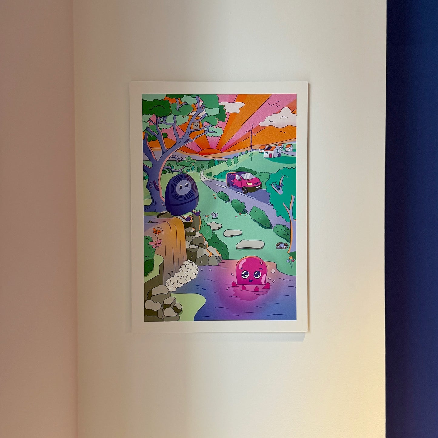 Pool Party with Rosie and Constantine - Giclée print