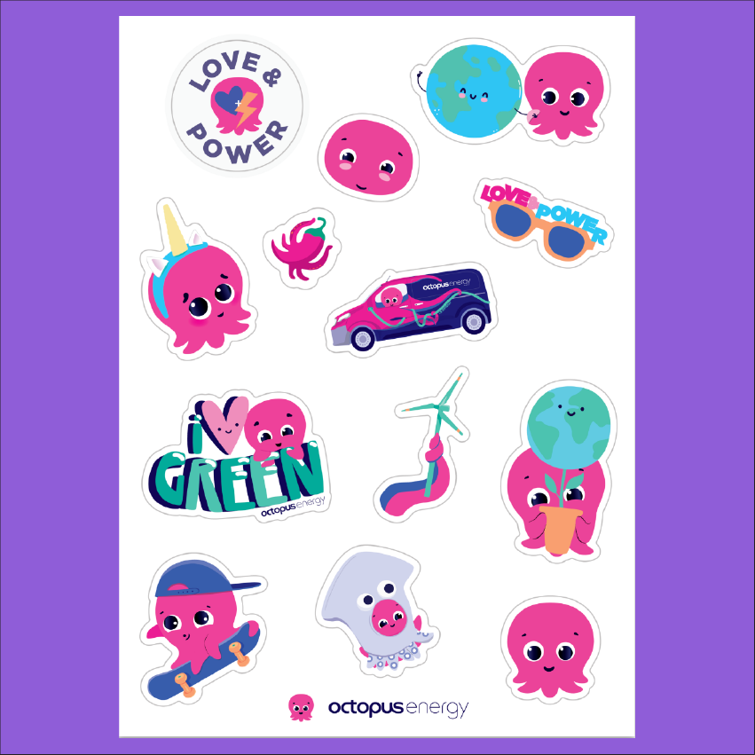 Octo Sticker Sheet - Classic