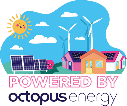 Powered by Octopus window sticker