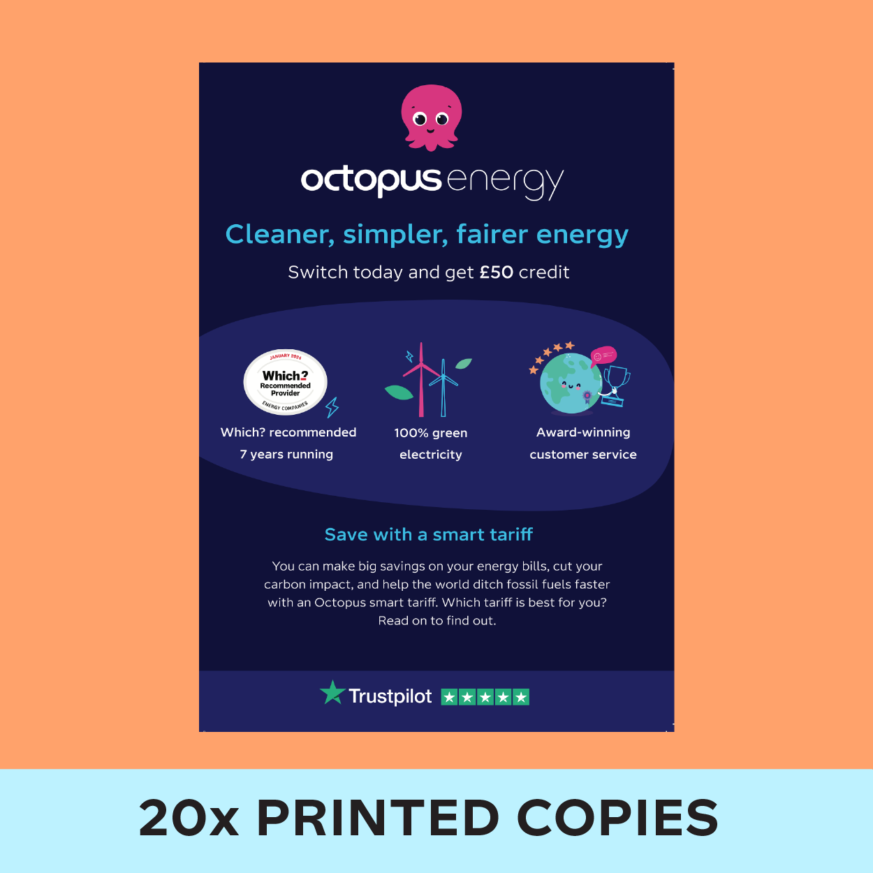 Trusted Partner Referral Leaflet x20 with QR code/URL - printed version